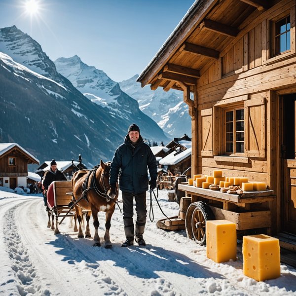 Peut-on louer un chalet en Suisse avec des cours de fabrication de fromage et des promenades en traîneau?