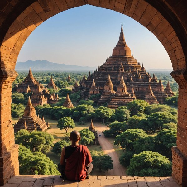 Comment planifier une visite des temples bouddhistes de Bagan, Myanmar?